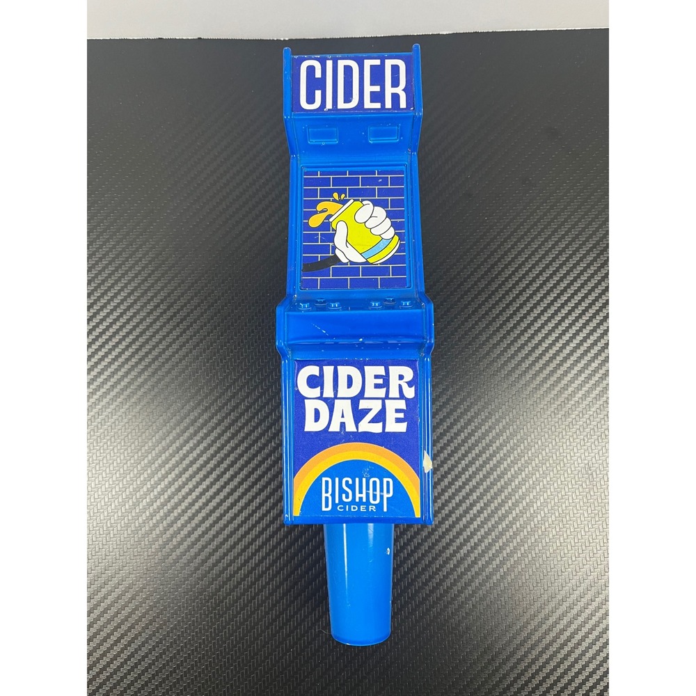 Bishop Cider Daze Beer Tap Handle Blue‎ Arcade Style